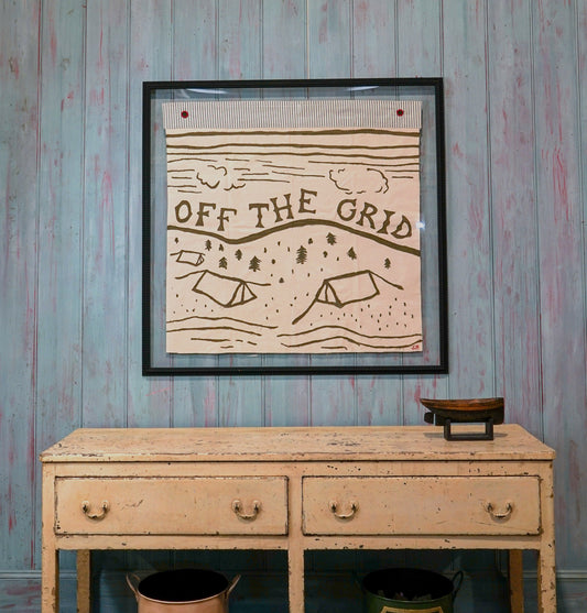 "Off the Grid" Tapestry Flag