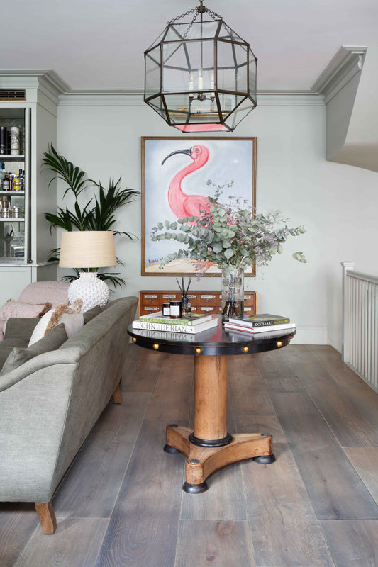 Hexagonal Lantern in Dark Zinc Finish