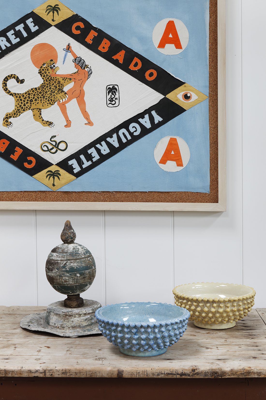 "TACA" Hand-painted Flag Framed