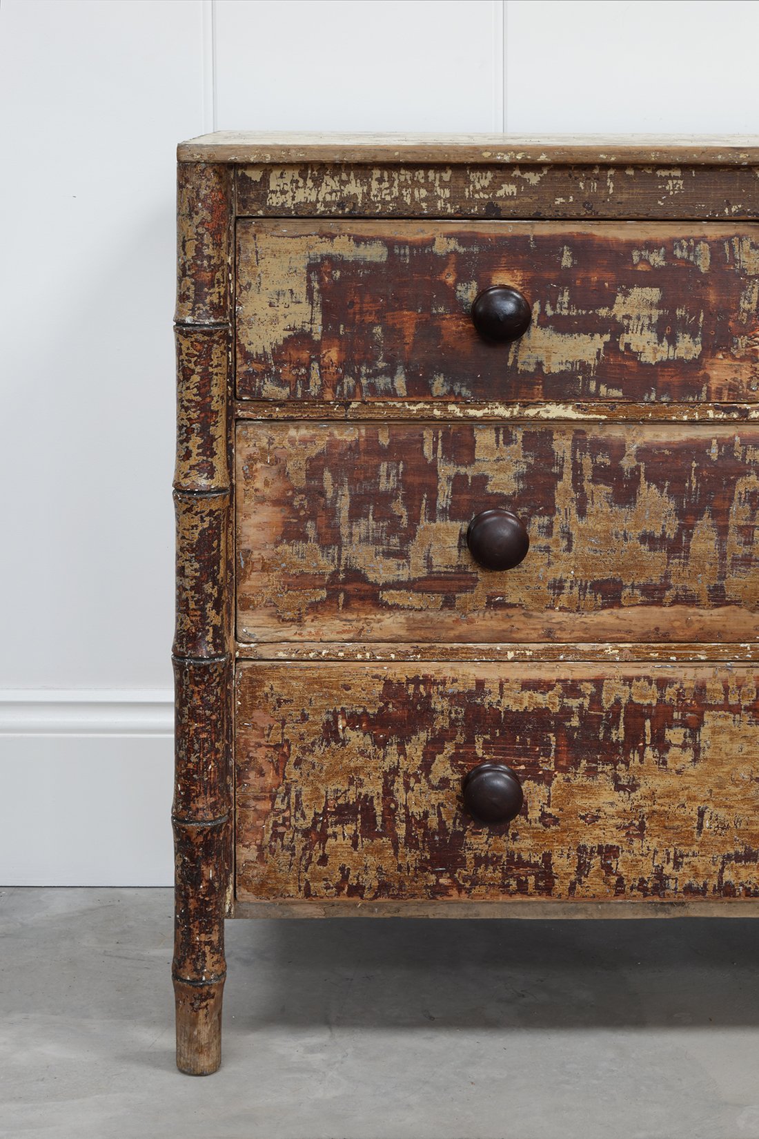 Lovely Bamboo Scraped Chest of Drawers