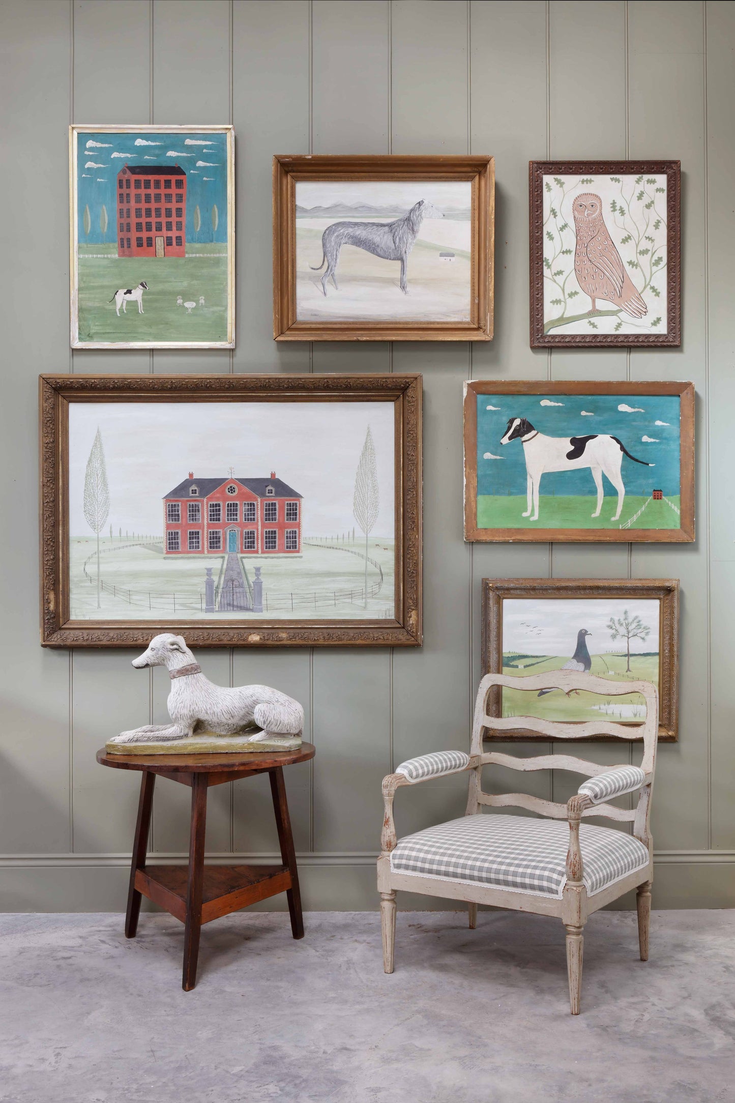 Naive Painting of a Dog