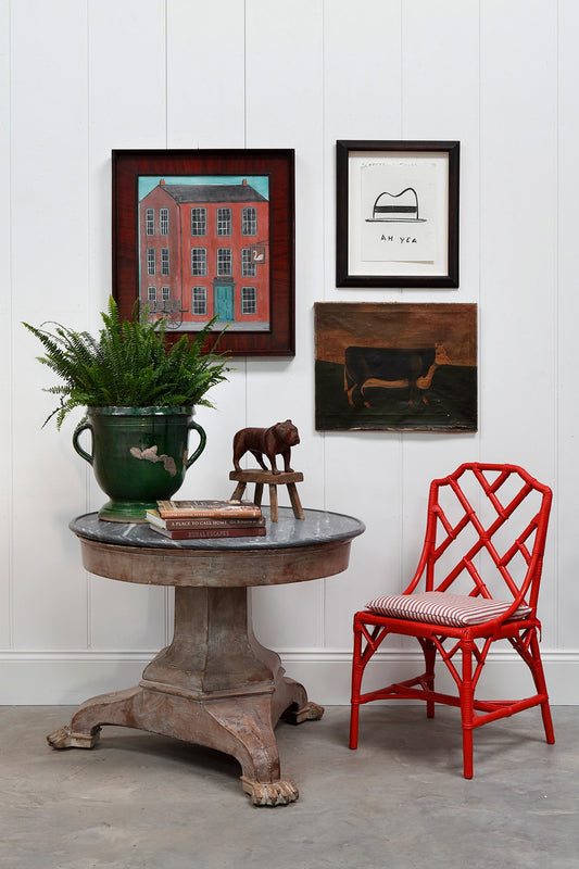 "The Swan Inn" Folk Art Painting