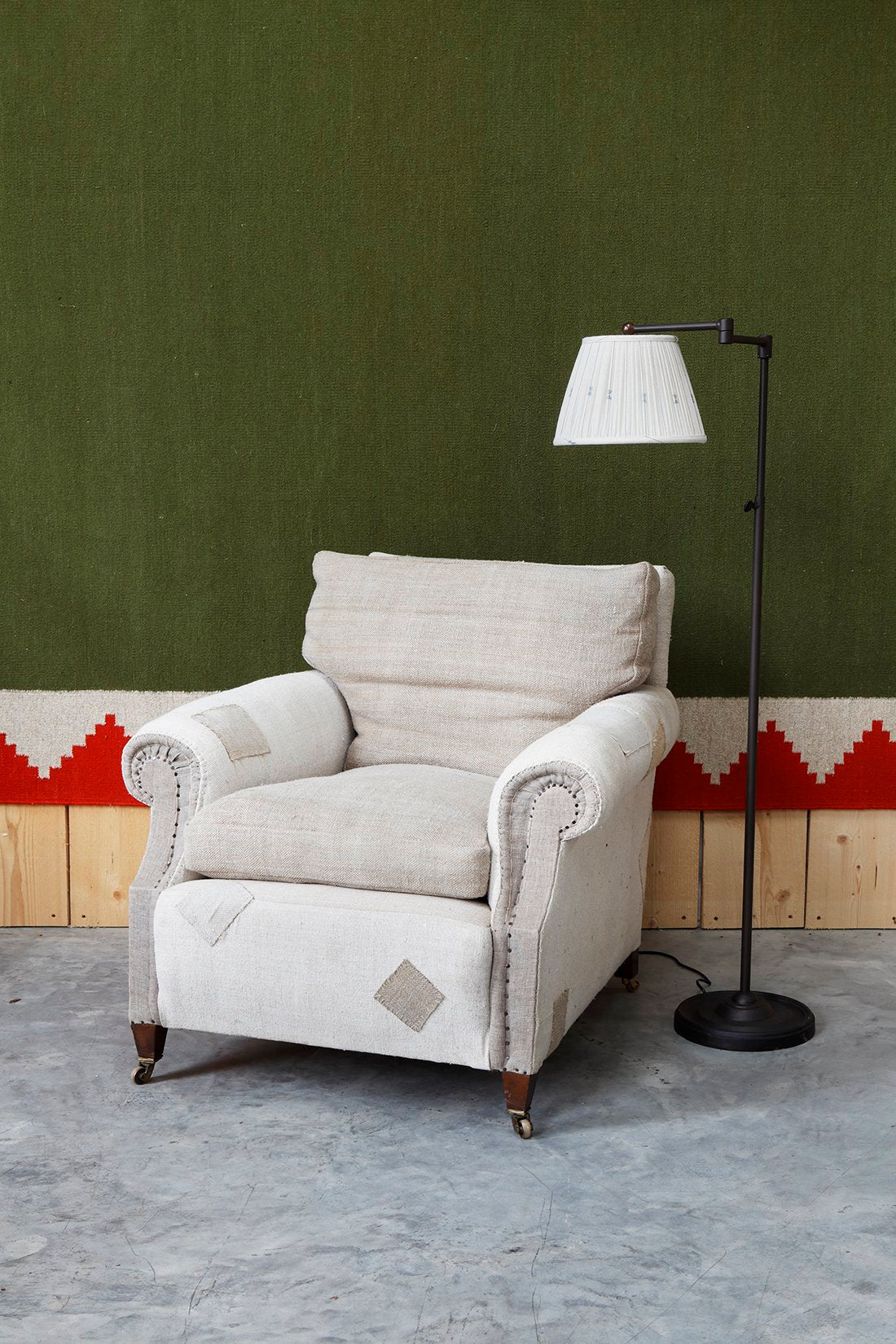 19th Century Upholstered Patch Chair