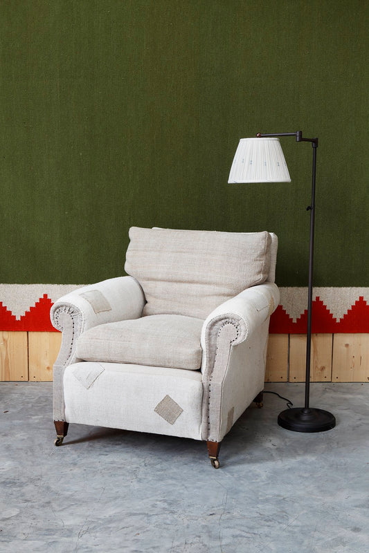 19th Century Upholstered Patch Chair