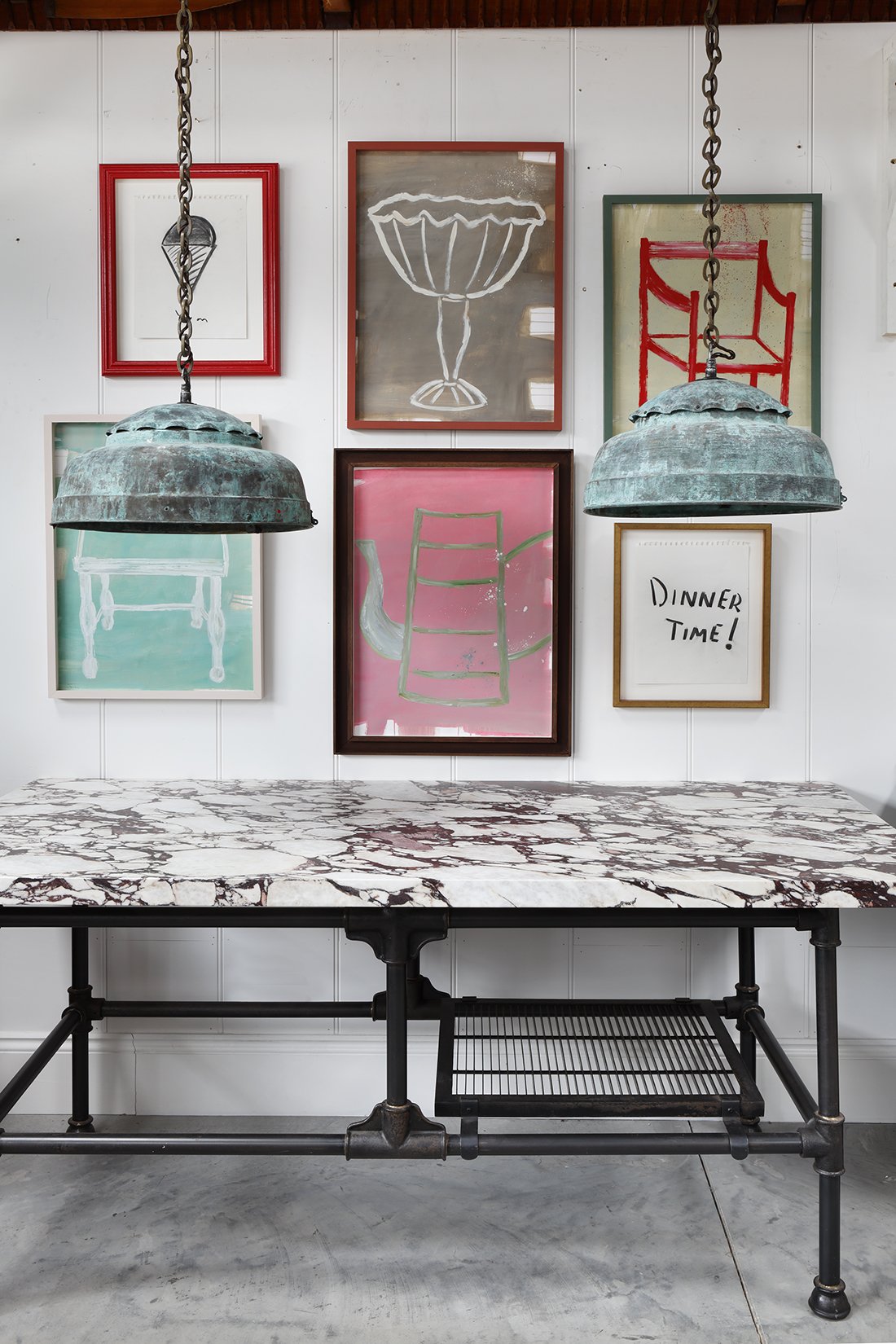 Verdigris Hanging Pendants