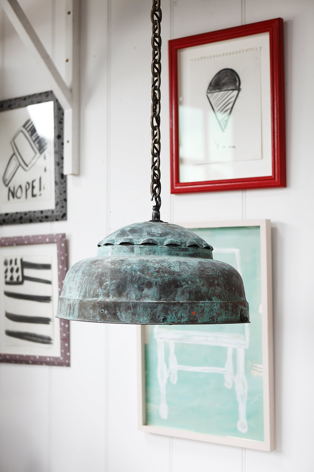 Verdigris Hanging Pendants