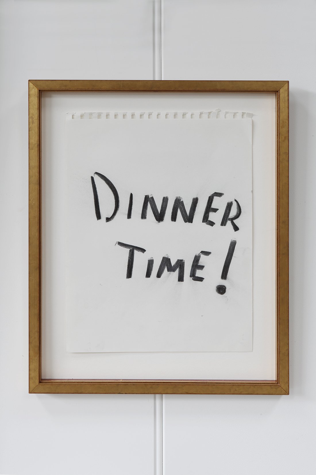 "Dinner Time" Framed Charcoal Sketch