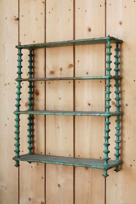 Green Cotton Reel Shelves