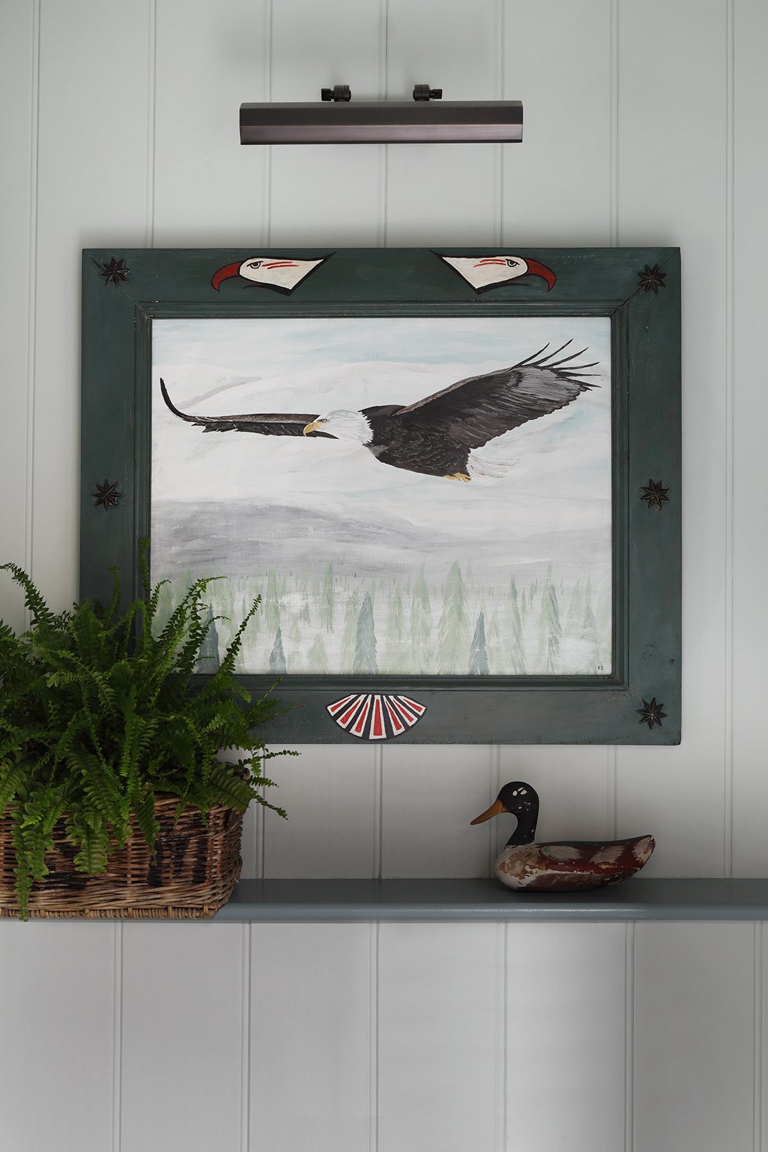 Folk Art Painting of an Eagle