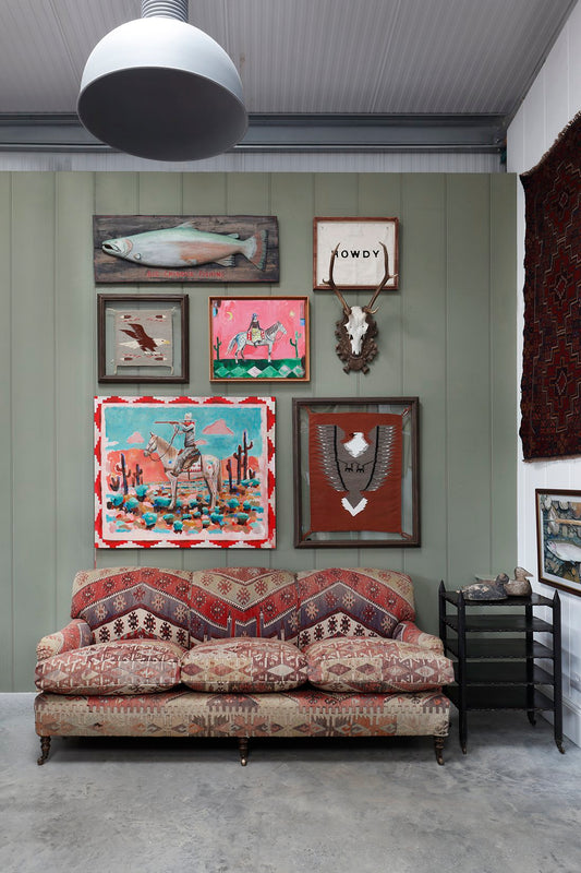 Navajo Textile of an Eagle