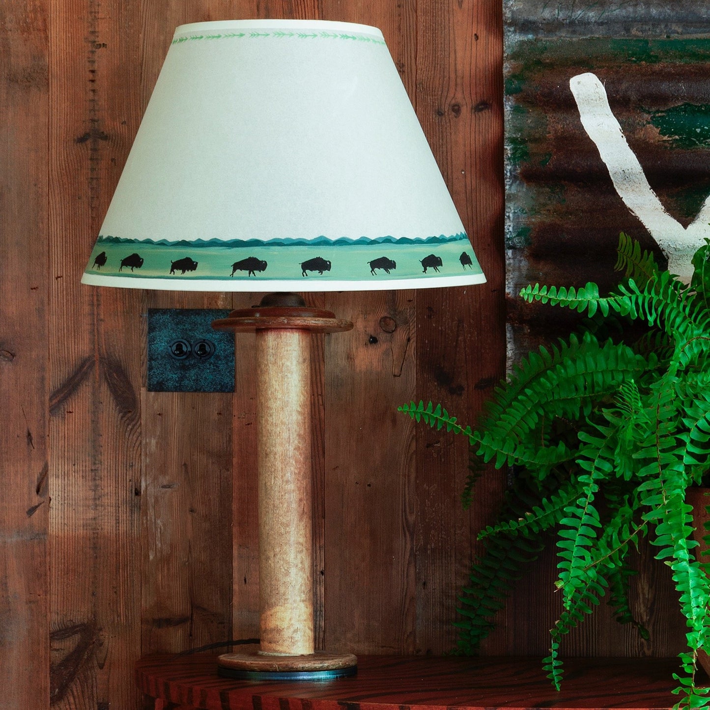 Cowboy Scene Lampshade