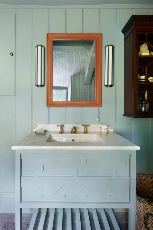 Reeded Mirror - Fox Red