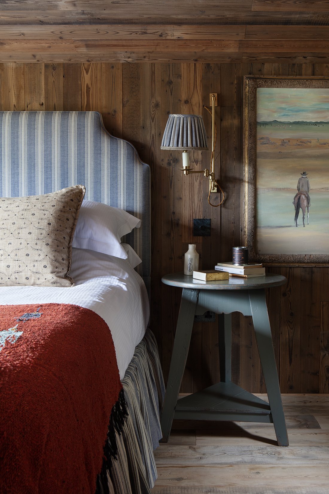 Folk Art Cowboy Landscape