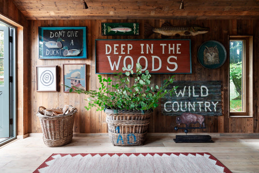 Arrow Rug - Natural & Red