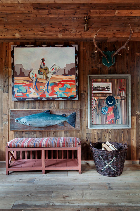 HÁM Whiskey Bench - Earthy Red