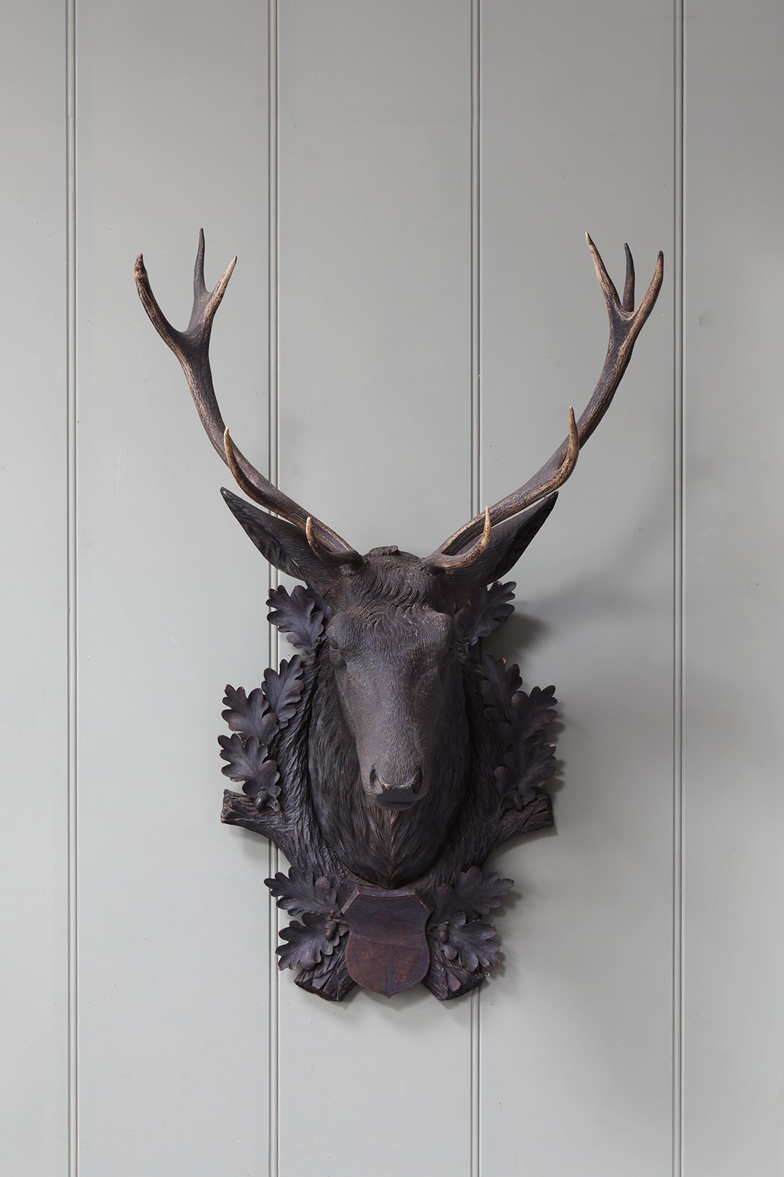 Large Black Forest Deer Head