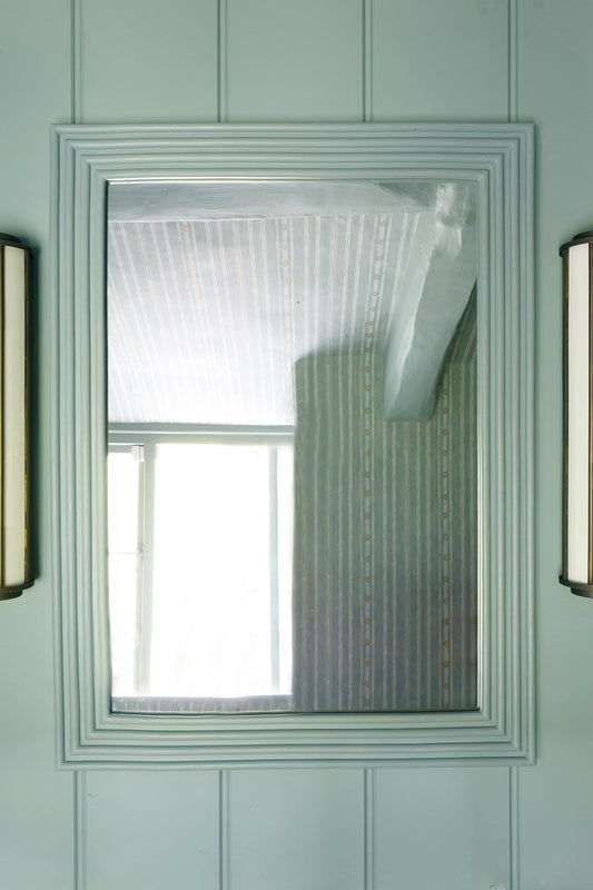 Reeded Mirror - Smokey Blue