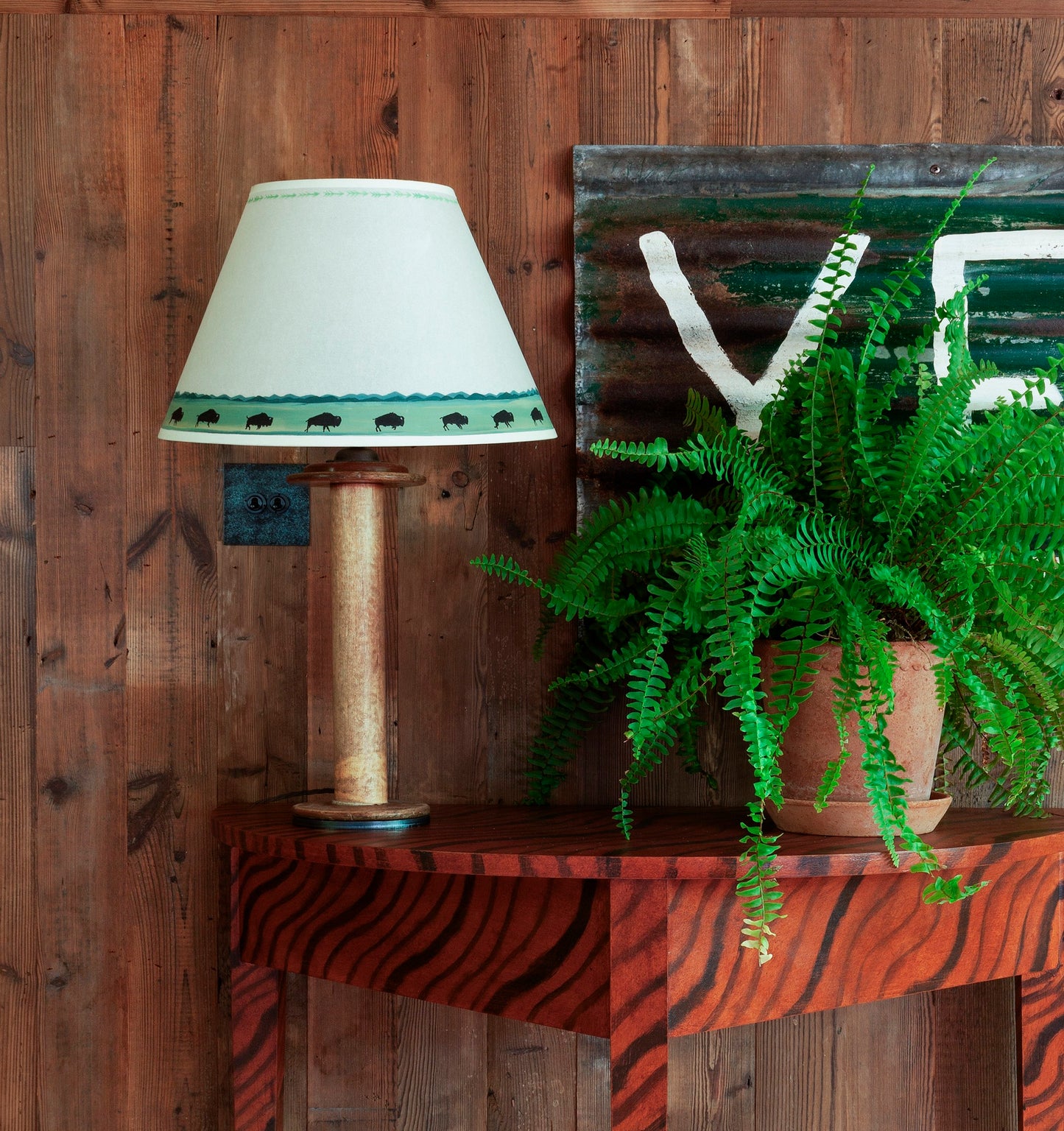 Cowboy Scene Lampshade