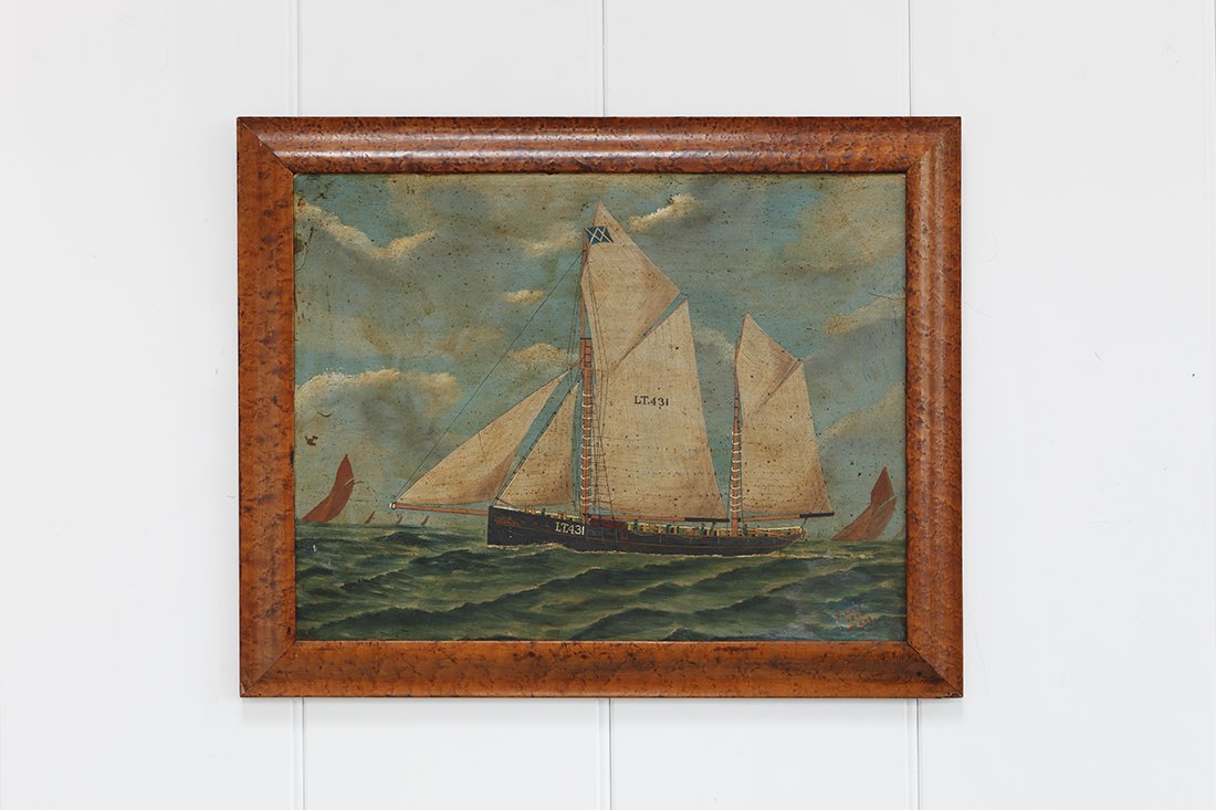 Folky Ship Painting