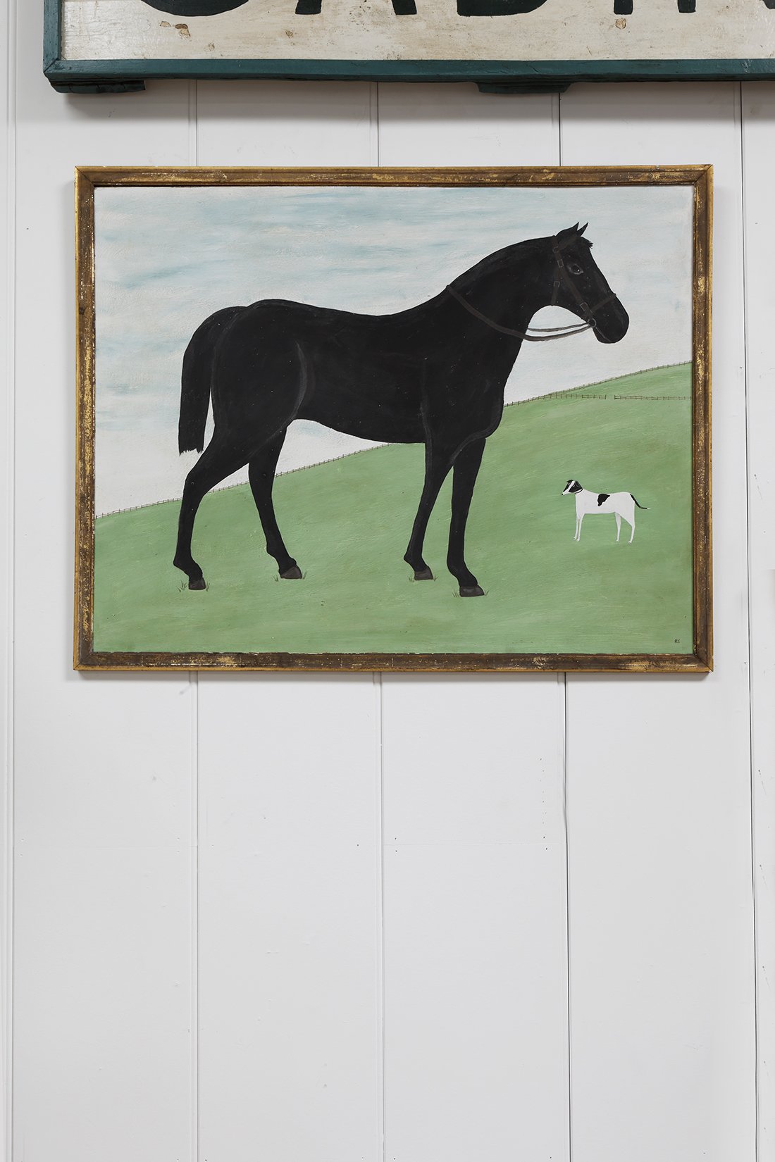 Folk Art Painting of a Horse