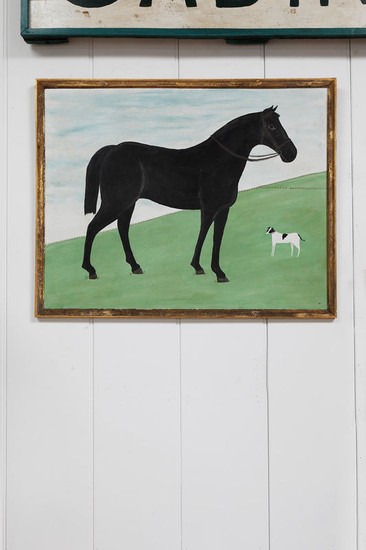 Folk Art Painting of a Horse