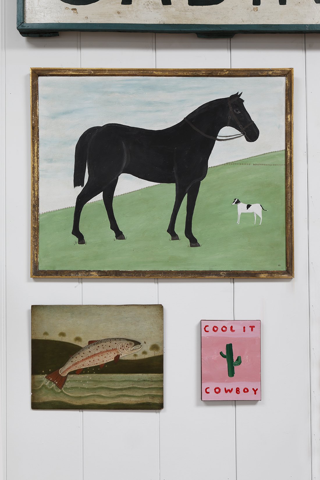 Folk Art Painting of a Horse