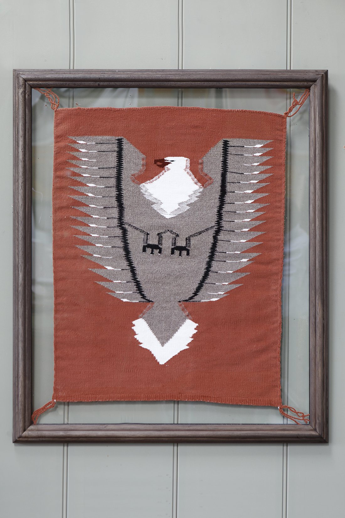 Navajo Textile of an Eagle