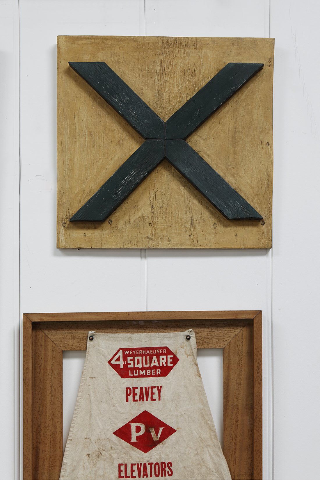 Wooden "X" Marks the Spot