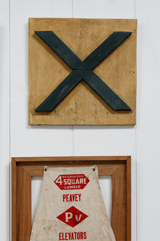 Wooden "X" Marks the Spot