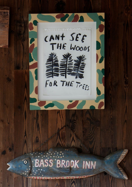 "Cant see the woods for the trees" Charcoal Sketch