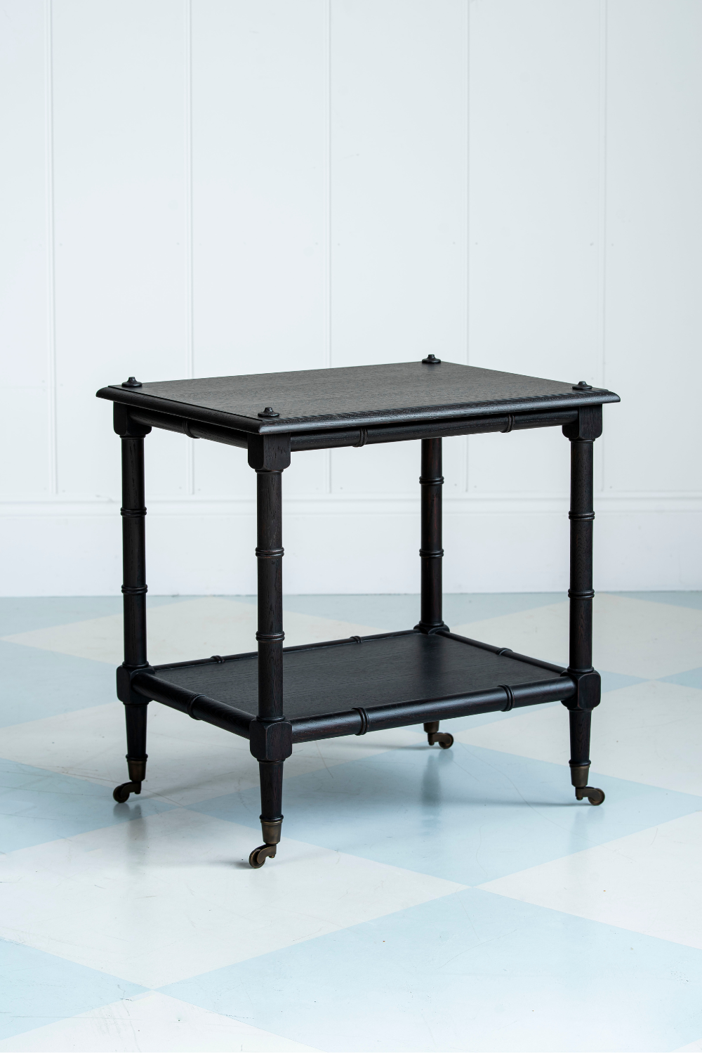 The Bamboo Side Table - Antique Black