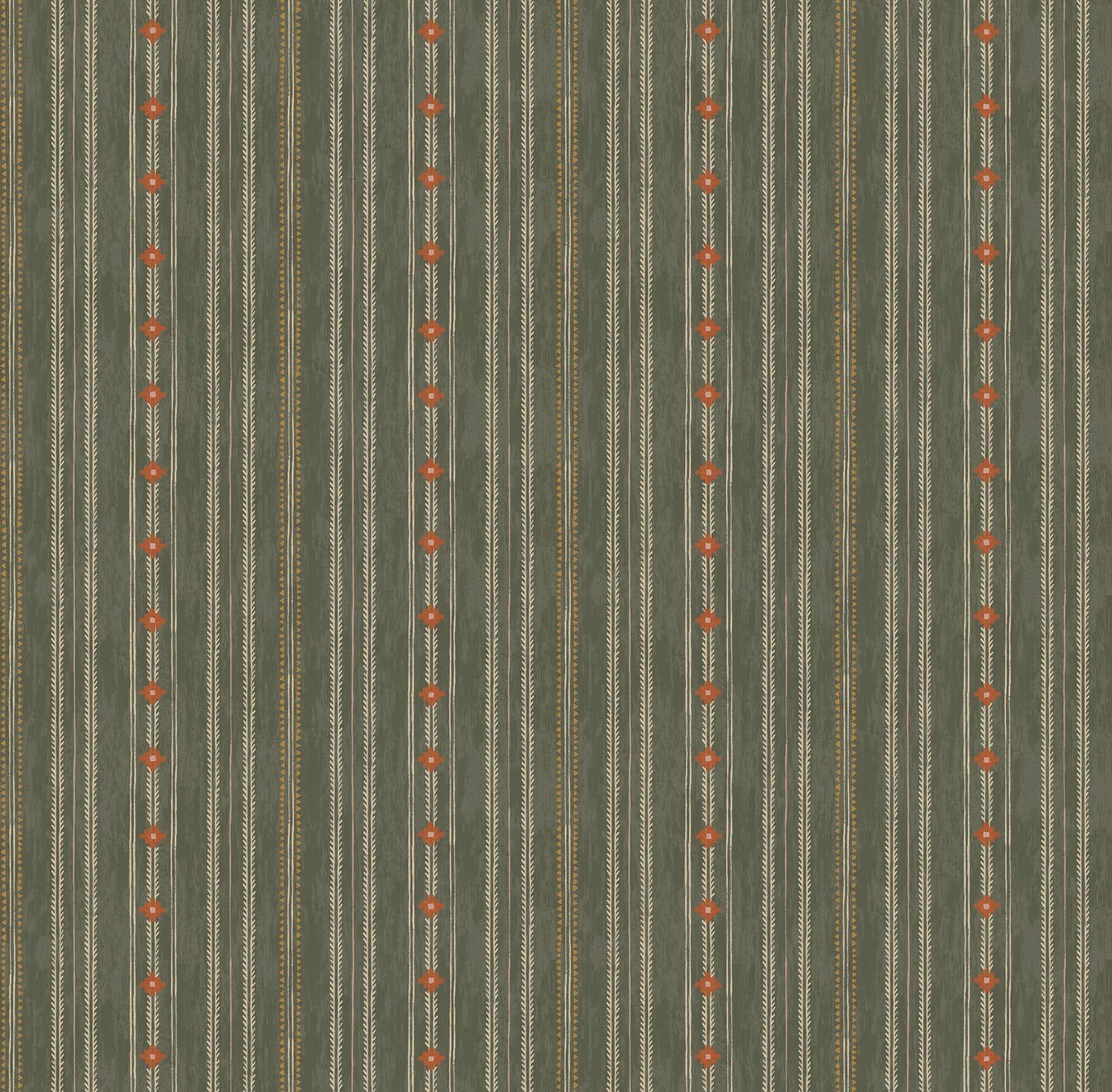 Arrow Stitch Wallpaper - Hickory