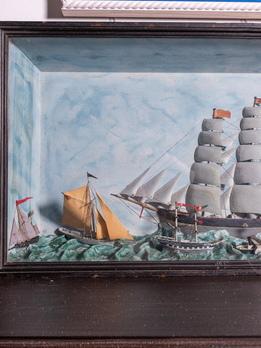 An early 20th Century Ship Diorama