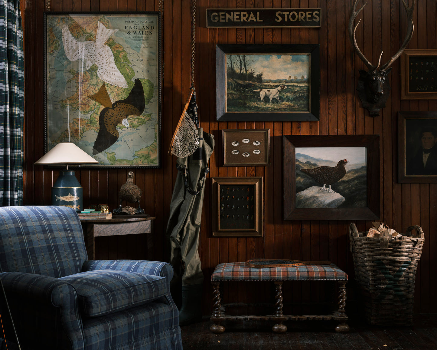 "Gone Fishing" Tea Caddy Lamp