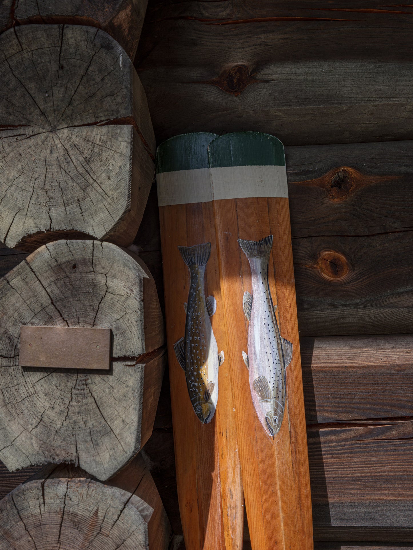 Hand painted Oars
