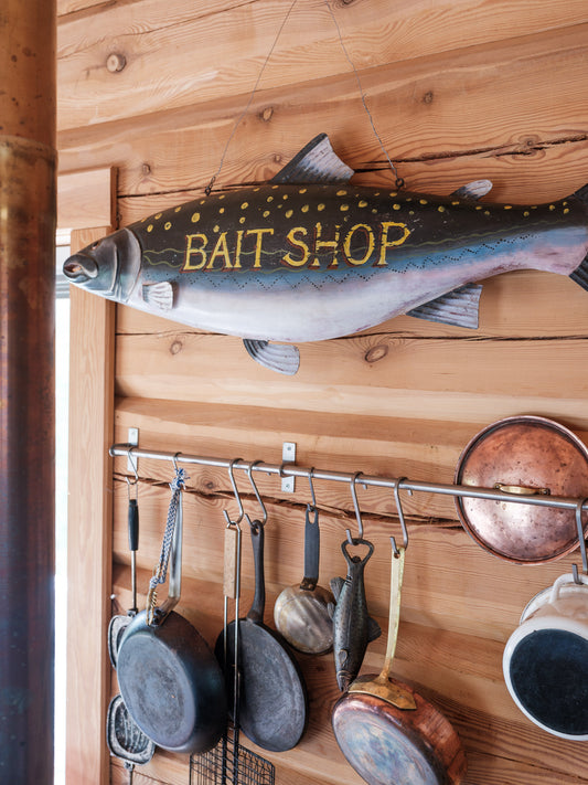 "Bait Shop" Metal Salmon