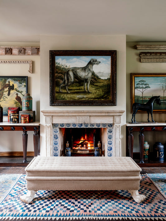 HÁM Lion Paw Ottoman