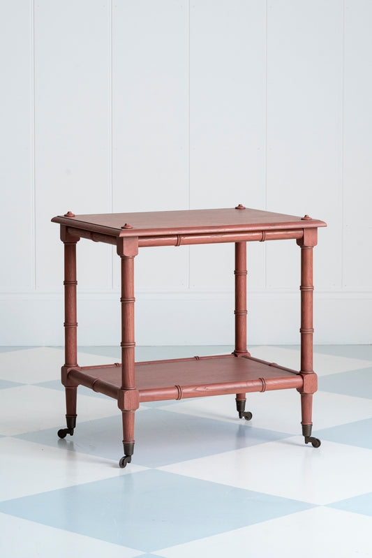 The Bamboo Side Table - California Red