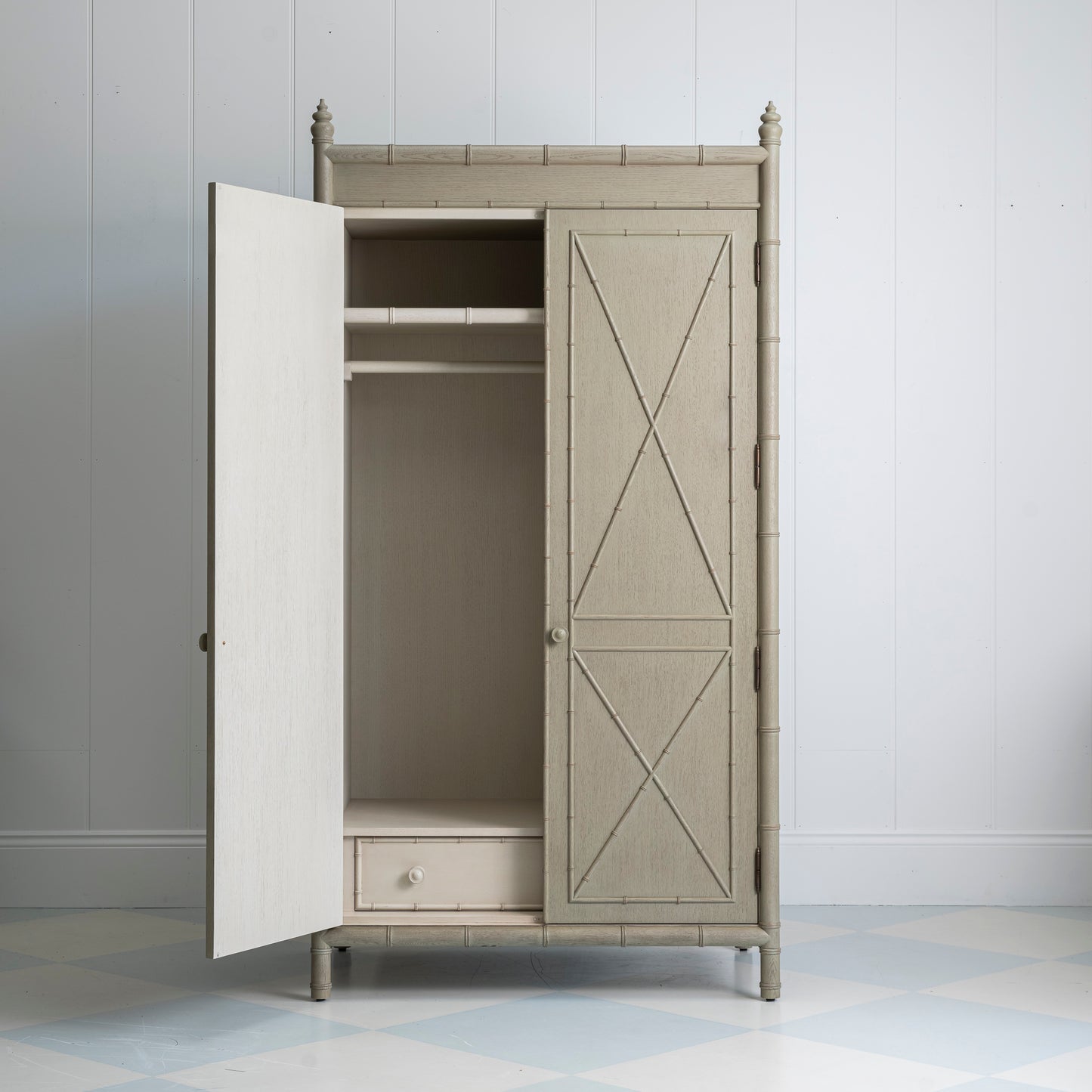 Bamboo Wardrobe - Stone