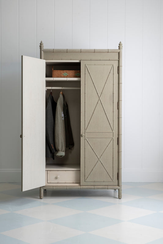 Bamboo Wardrobe - Stone