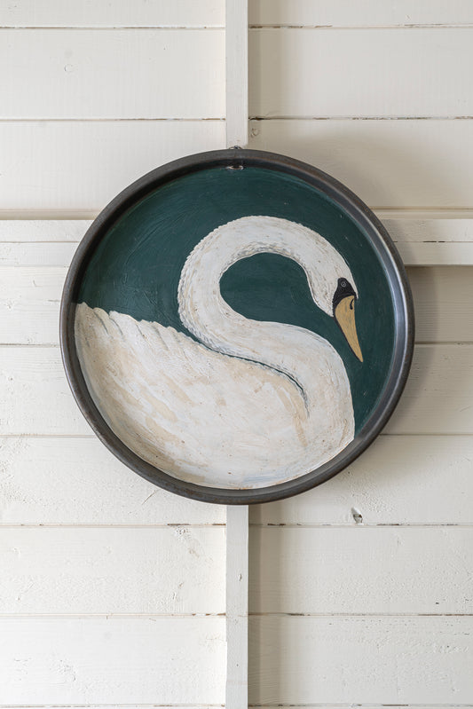 "The Swan" Metal Tray