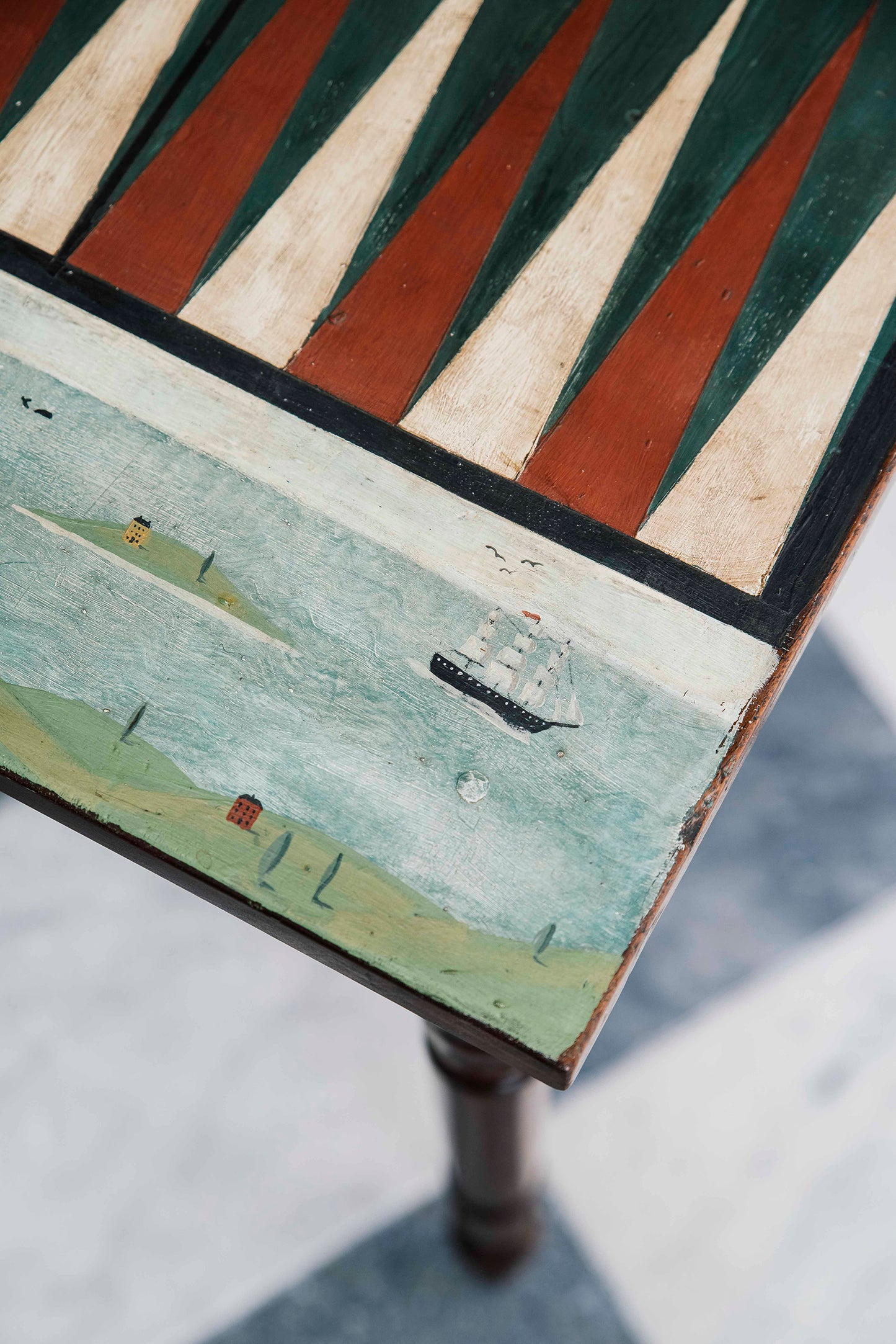 Coastal Folky Backgammon Table