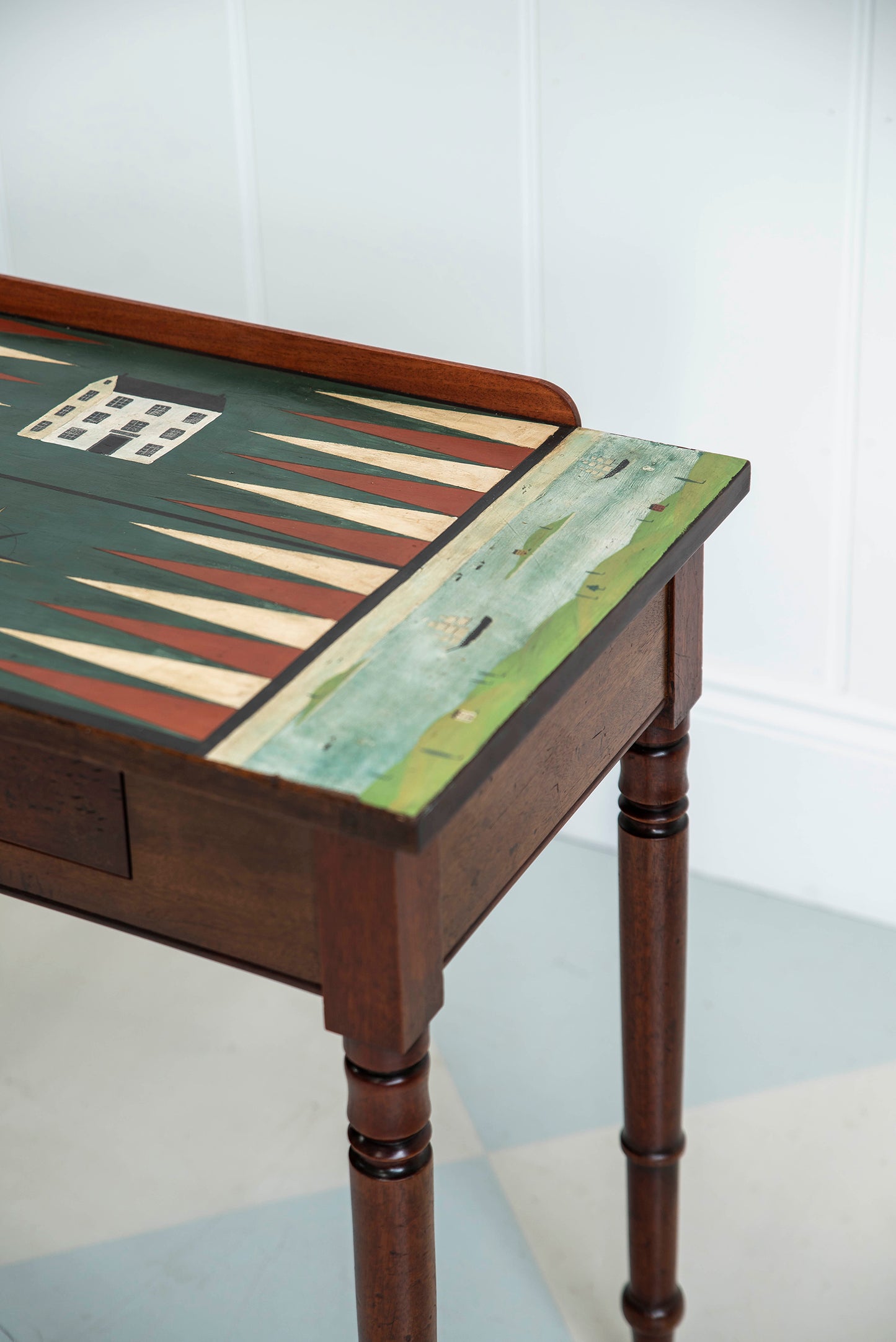 Coastal Folky Backgammon Table