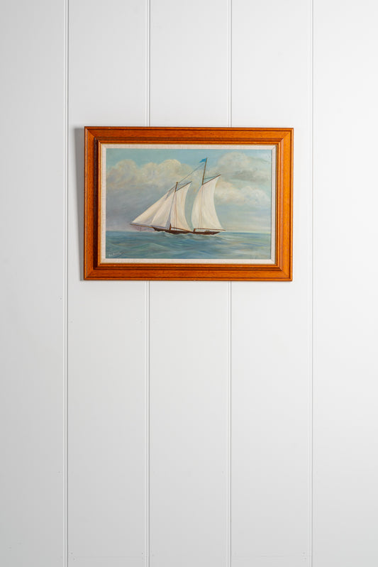 Schooner Yacht Original Painting