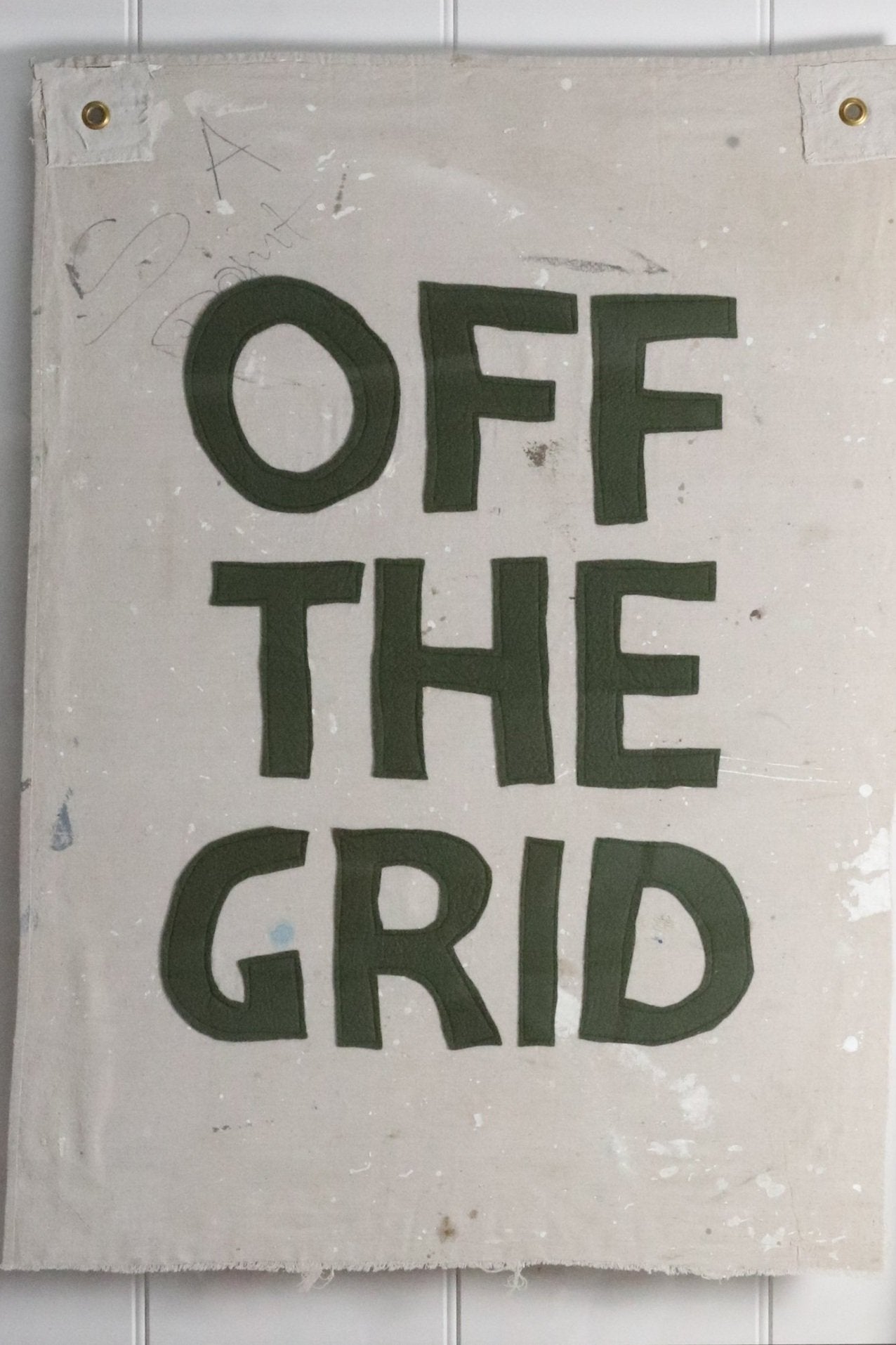 "Off the Grid" Framed Flag