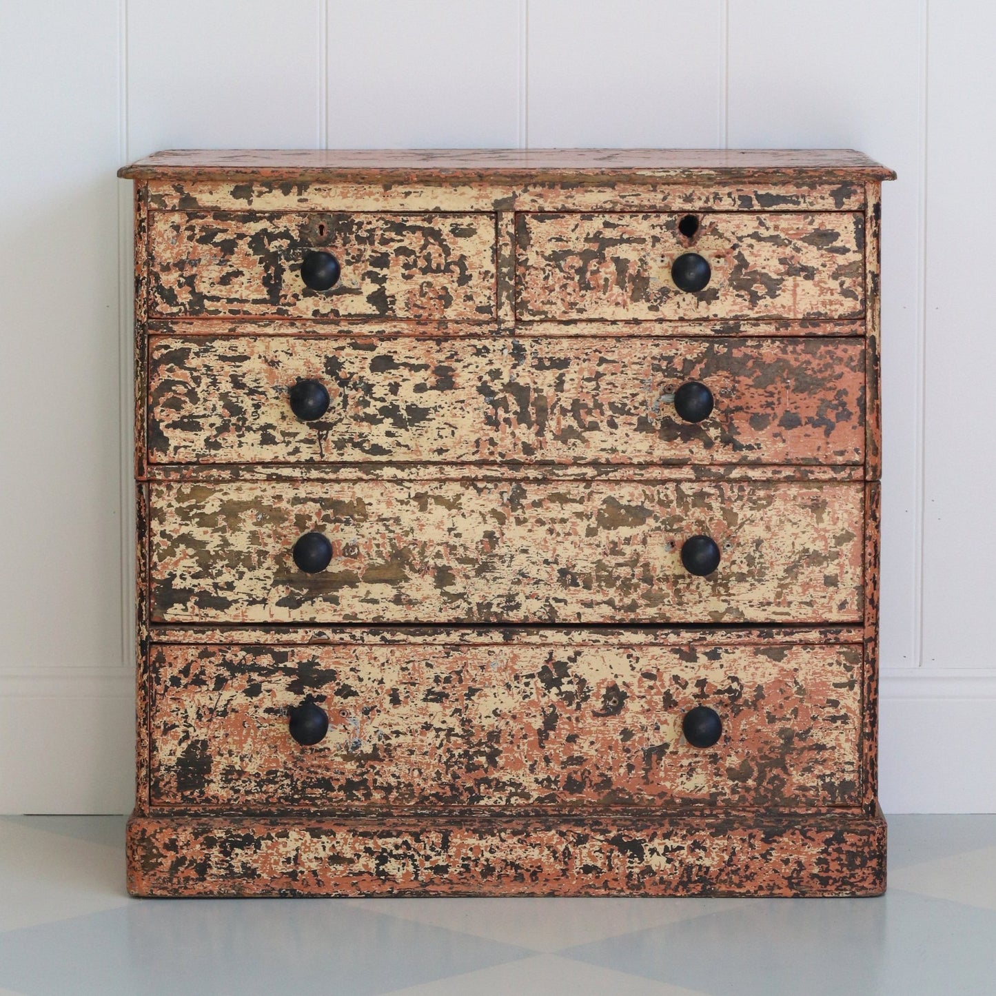 Dry Scraped Victorian Chest of Drawers