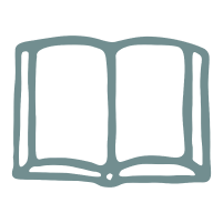 Hand drawn illustration of a book