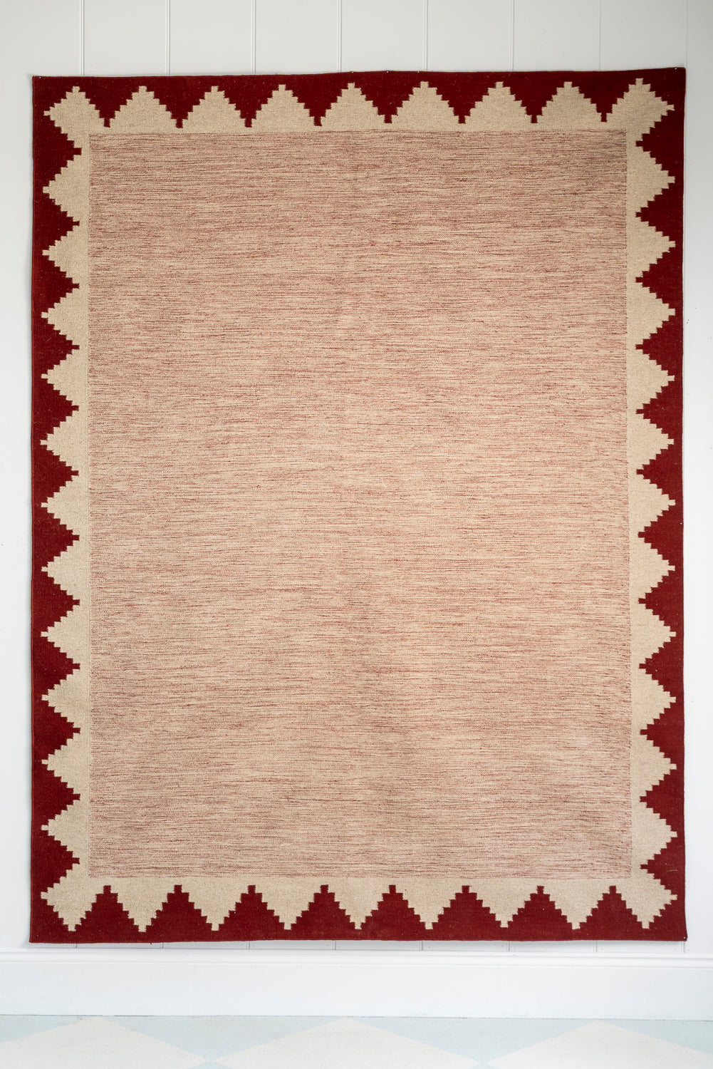 Arrow Rug - Natural & Red