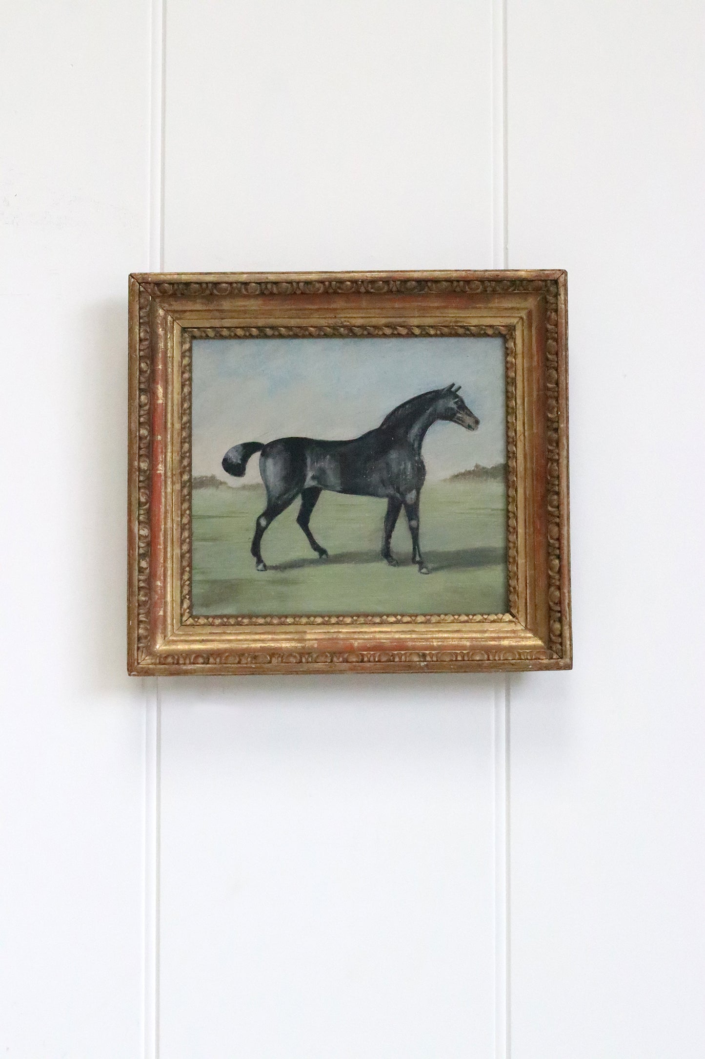 Naive Painting of a Stallion