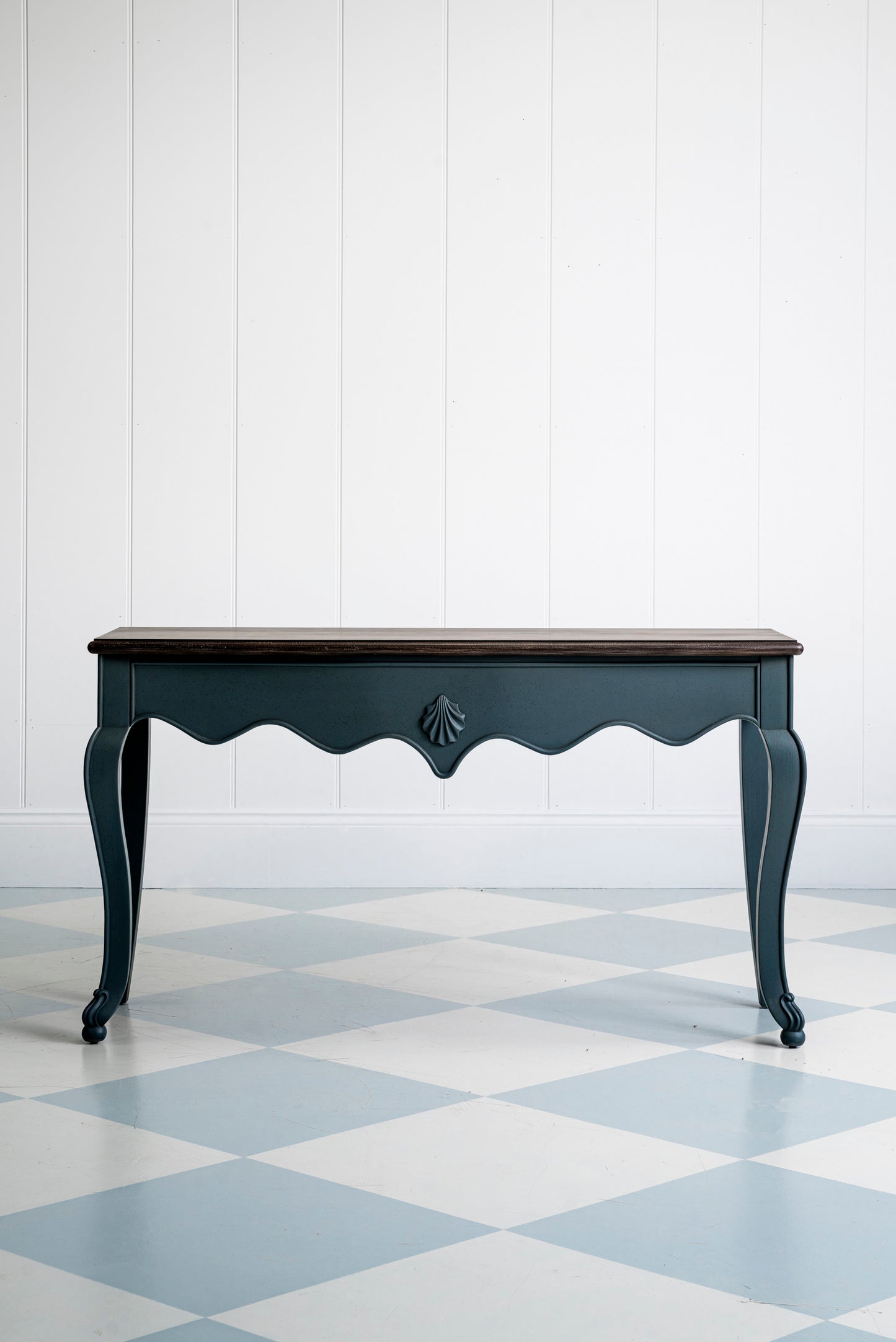 The Shell Console - Antique Blue